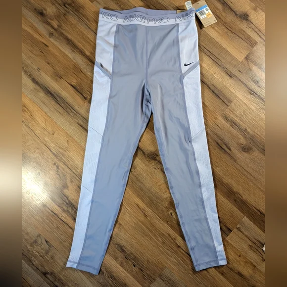 NWT Nike Pro Women's Medium Lavender Leggings - Picture 5 of 10